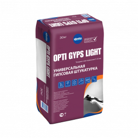 Смесь Штукатурная Kesto Opti Gyps Light 30кг Светлая, Универсальная на Гипсовой Основе / Кесто.