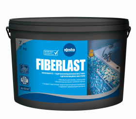 Мастика Гидроизоляционная Kesto Fiberlast 7кг Сиреневая для Полов и Стен / Кесто.