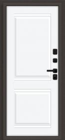 Входная Дверь Bravo Некст МФ/SBlack Старк Шоколад/White Silk 960x2050мм Правое Открывание / Браво.