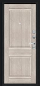 Входная Дверь Bravo Некст МФ/BChrome Букле Черное/Cappuccino Melinga 860x2050, 960x2050мм / Браво.