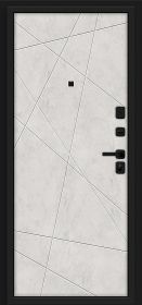 Входная Дверь Bravo Граффити-5/SBlack Slate Art/Look Art 860x2050мм Левое Открывание / Браво.