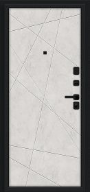 Входная Дверь Bravo Граффити-5/SBlack Букле Черное/Look ArtArt 960x2050мм Правое Открывание / Браво.