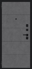 Входная Дверь Bravo Граффити-1 Инсайд/SBlack Букле Черное/Slate Art 860x2050мм Левое Открывание / Браво.