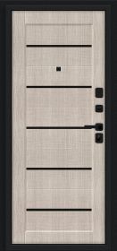 Входная Дверь Bravo Борн/SBlack Букле Черное/Cappuccino Melinga 860x2050мм Правое Открывание / Браво.