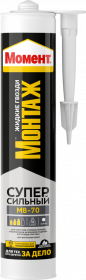 Клей Момент Монтаж Суперсильный МВ-70 0.4кг Белый для Различных Ремонтных Работ