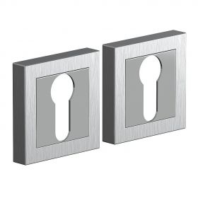 Накладка Цилиндровая Bravo Promo AS-2CL SC МатХром Для Межкомнатных Дверей / Браво.