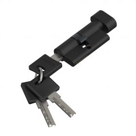 Цилиндр Симметричный Bravo AРF-60-30/30 SB МатЧерный для Межкомнатных Дверей / Браво.