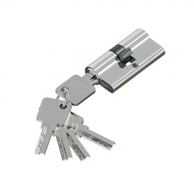 Цилиндр Симметричный Bravo KAB-6.3S 56(28/28) Chrome для Межкомнатных Дверей / Браво.