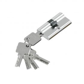 Цилиндр Симметричный Bravo KAB-6.3S 56(28/28) SChrome для Межкомнатных Дверей / Браво.