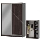 Шкаф-купе "Мираж 15.1" 2-х дверный с зеркалом Ясень анкор темный