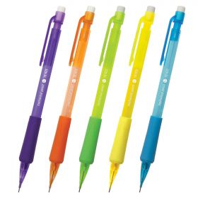 Карандаш механический 0,7 мм, STAFF «College» MP-422, ластик, резиновый грип, корпус тонированный ассорти, 181423