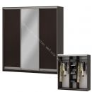 Шкаф-купе "Мираж 20.1" 3-х дверный с зеркалом Венге