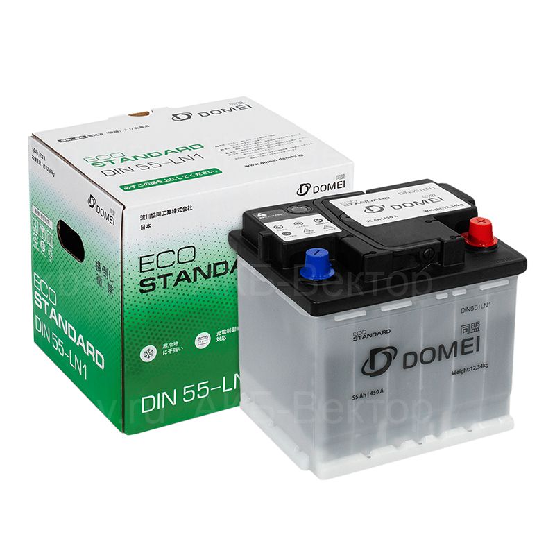 Акб DOMEI Eco STANDARD DIN 55 LN1 55Ач 450А
