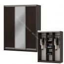 Шкаф-купе "Мираж 17.1" 3-х дверный с зеркалом Венге