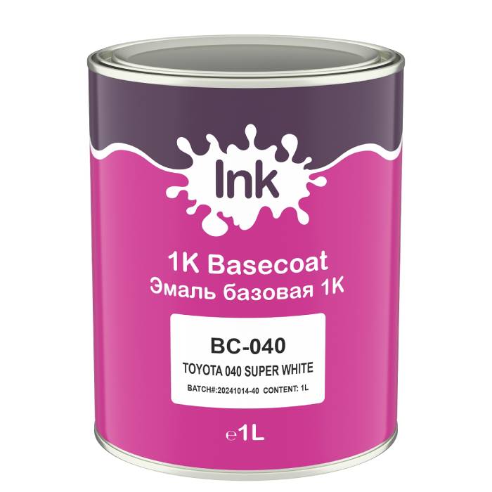 INK 040 Базовая эмаль Toyota (Super white) 1л.