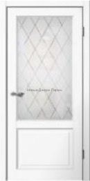 Межкомнатная дверь CLASSIC C2 белая с решёткой