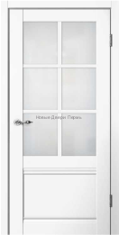 Межкомнатная дверь CLASSIC C4 белая со стеклом