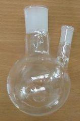 Колба двугорлая КГУ-50, 50 мл, шлифы 14/23-14/23