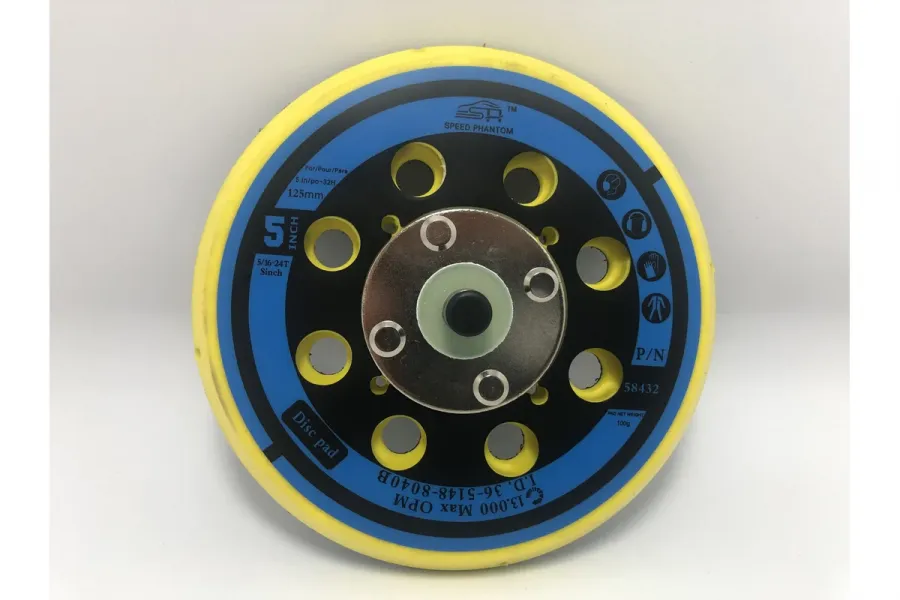 Шлифовальная опора Ø125мм сред.жёсткость, длинный крючок, 32 отв. 130 г. (Mirka) Speed Phantom 125 мм