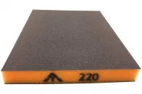 Шлифовальный блок Interforce 120х98х13мм, 2-х сторонний Р220 (Оранжевый)