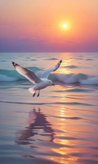 картина "Байкал, тёплый вечер"