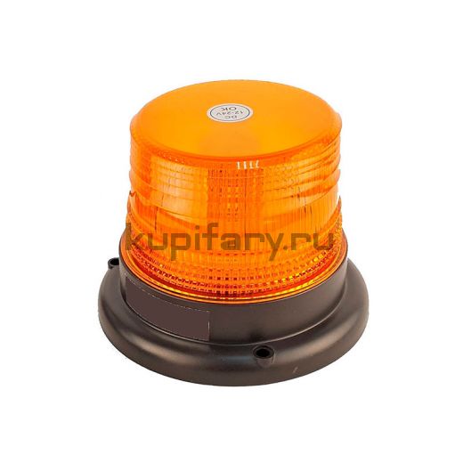 Проблесковый маяк оранжевый на магните LED Epistar 12-24 Вольт PM125810