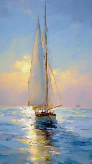 картина "Байкальский рассвет"