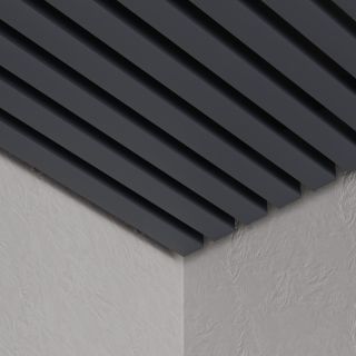 Кубообразный реечный потолок Кубота 40/45 графит