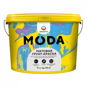 Грунт-Краска Eskaro MODA 9л ,Матовая / Эскаро
