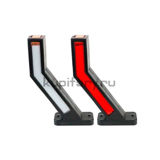 Указатель габарита светодиодный боковой с поворотником белый/красный/желтый свет 12/24 Вольт GB1548