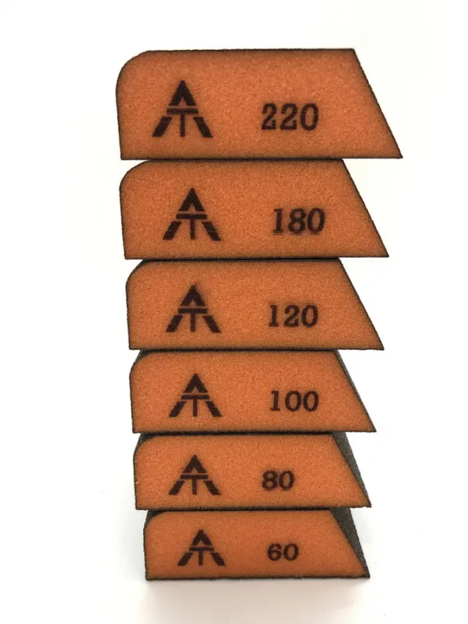 Шлифовальный блок Interforce 98*69*25мм, 4-х сторонний со скошенным и радиусным углом Р60