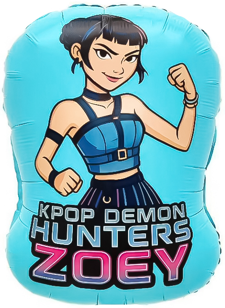 Персонаж 3 кейпоп шар фигурный фольгированный с гелием