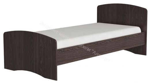 Кровать-4 одинарная (800/900*1900) Ясень анкор тёмный