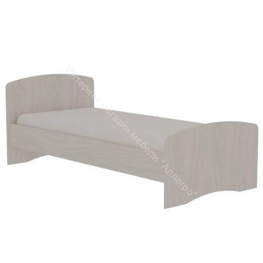 Кровать-4 одинарная (800/900*1900) Ясень анкор светлый