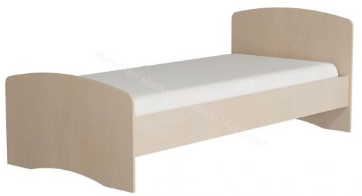 Кровать-4 одинарная (800/900*1900) Млечный дуб