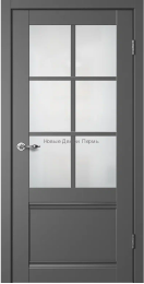 Межкомнатная дверь CLASSIC C4 графит со стеклом
