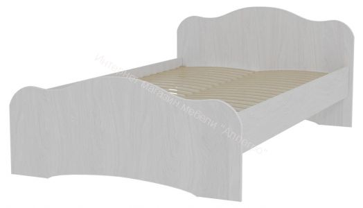 Кровать-5 двойная (1200/1400*2000) Ясень анкор светлый