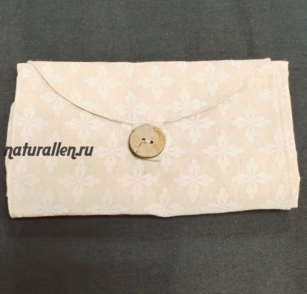 Сумка-шоппер складная "Бежевый" (лён)