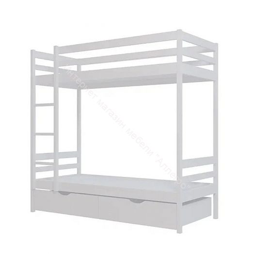 Кровать 2-х ярусная №1 из массива (800*1900) Фант