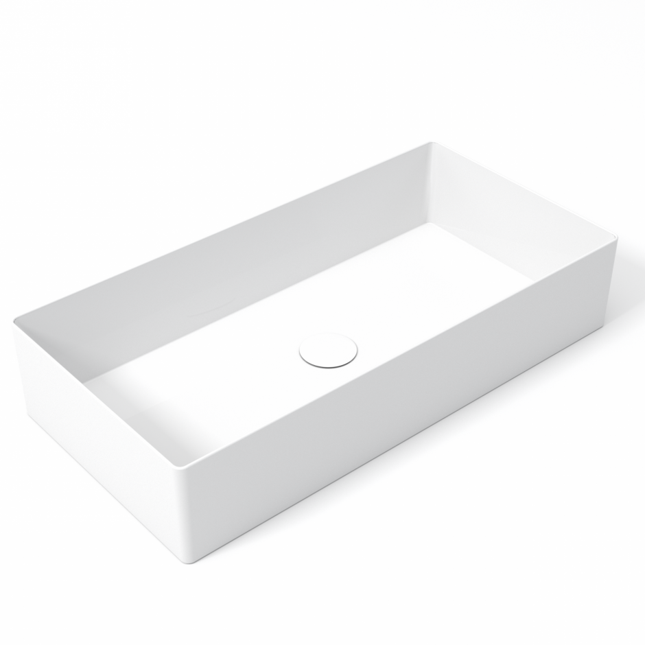 Изображение Раковина накладная Olympia Slice SLC42RE700 70x35x14 см