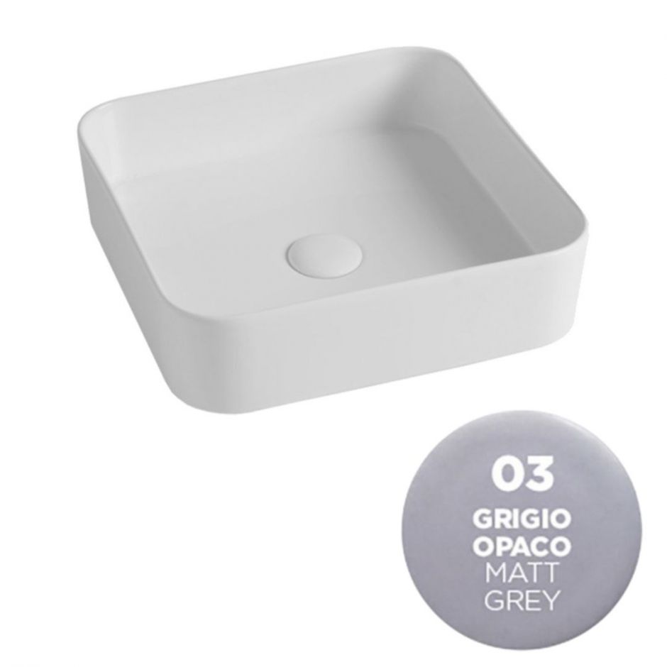 Изображение Раковина накладная Olympia Smash SMA42QU40 40x40x11,5 см