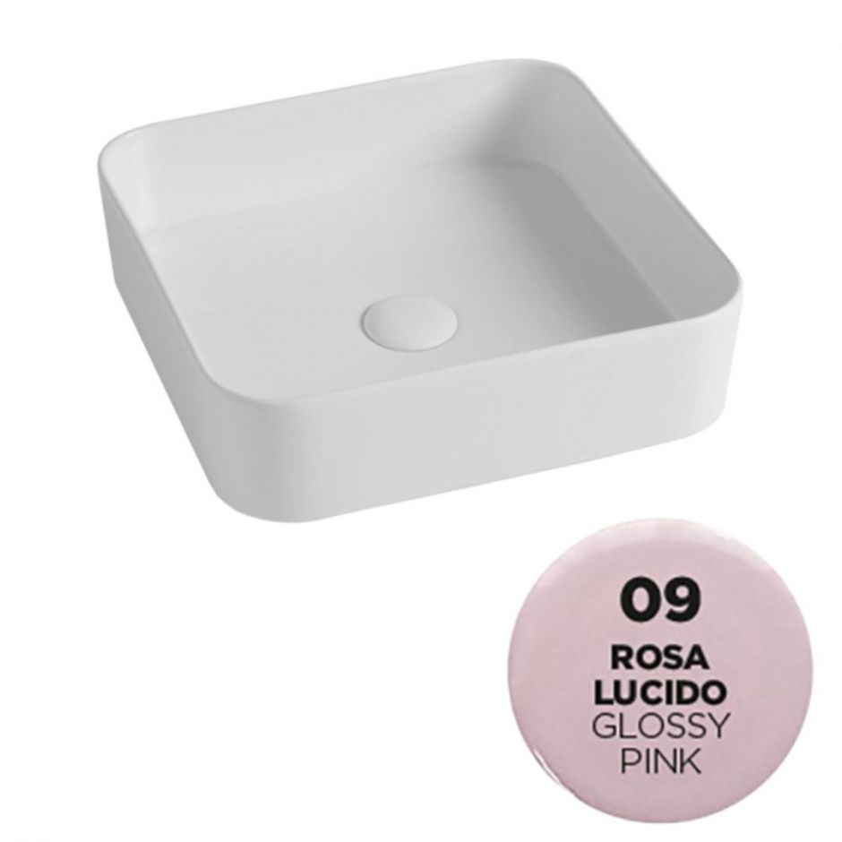 Раковина накладная Olympia Smash SMA42QU40 40x40x11,5 см ФОТО