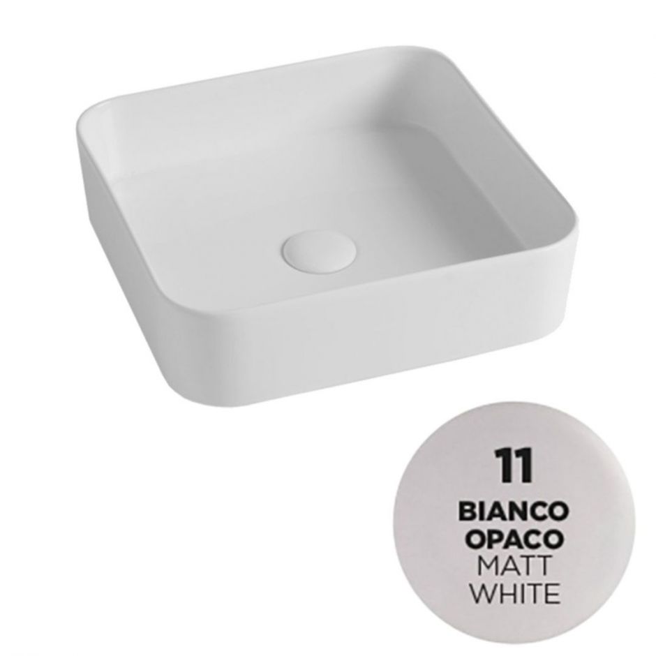 Раковина накладная Olympia Smash SMA42QU40 40x40x11,5 см ФОТО