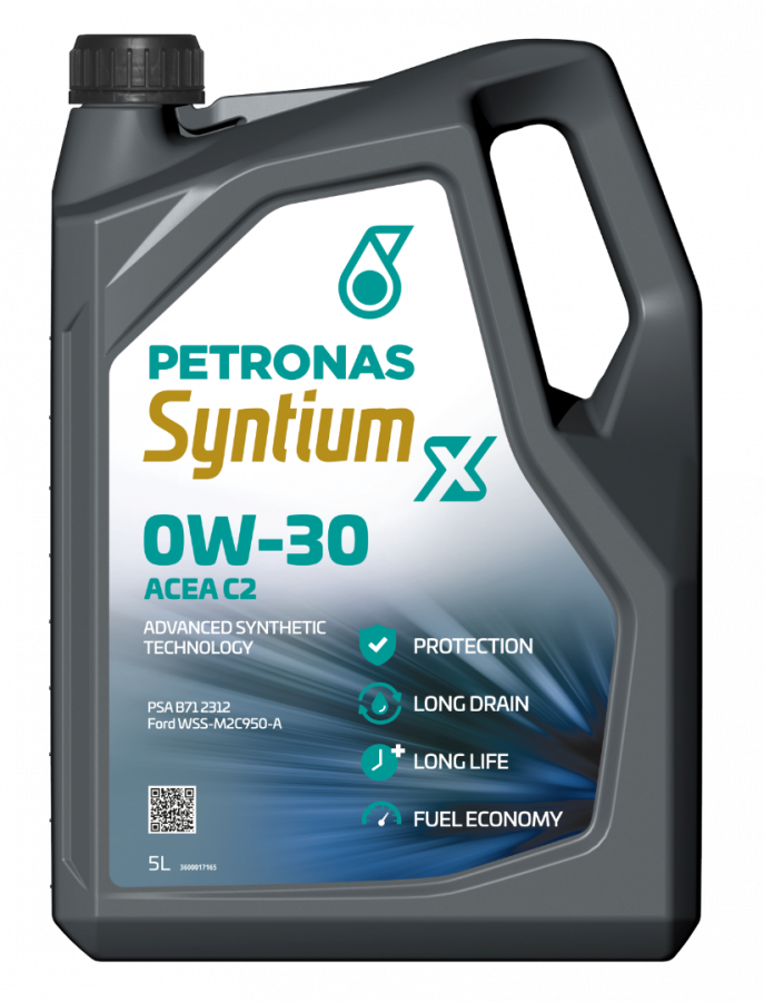 PETRONAS SYNTIUM X 0W-30 C2, 5л