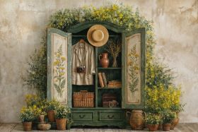 Фон стена "Summer wall №4"