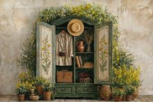 Фон стена "Summer wall №4"