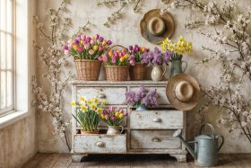 Фон стена "Summer wall №5"