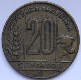 20 сентаво Аргентина 1950
