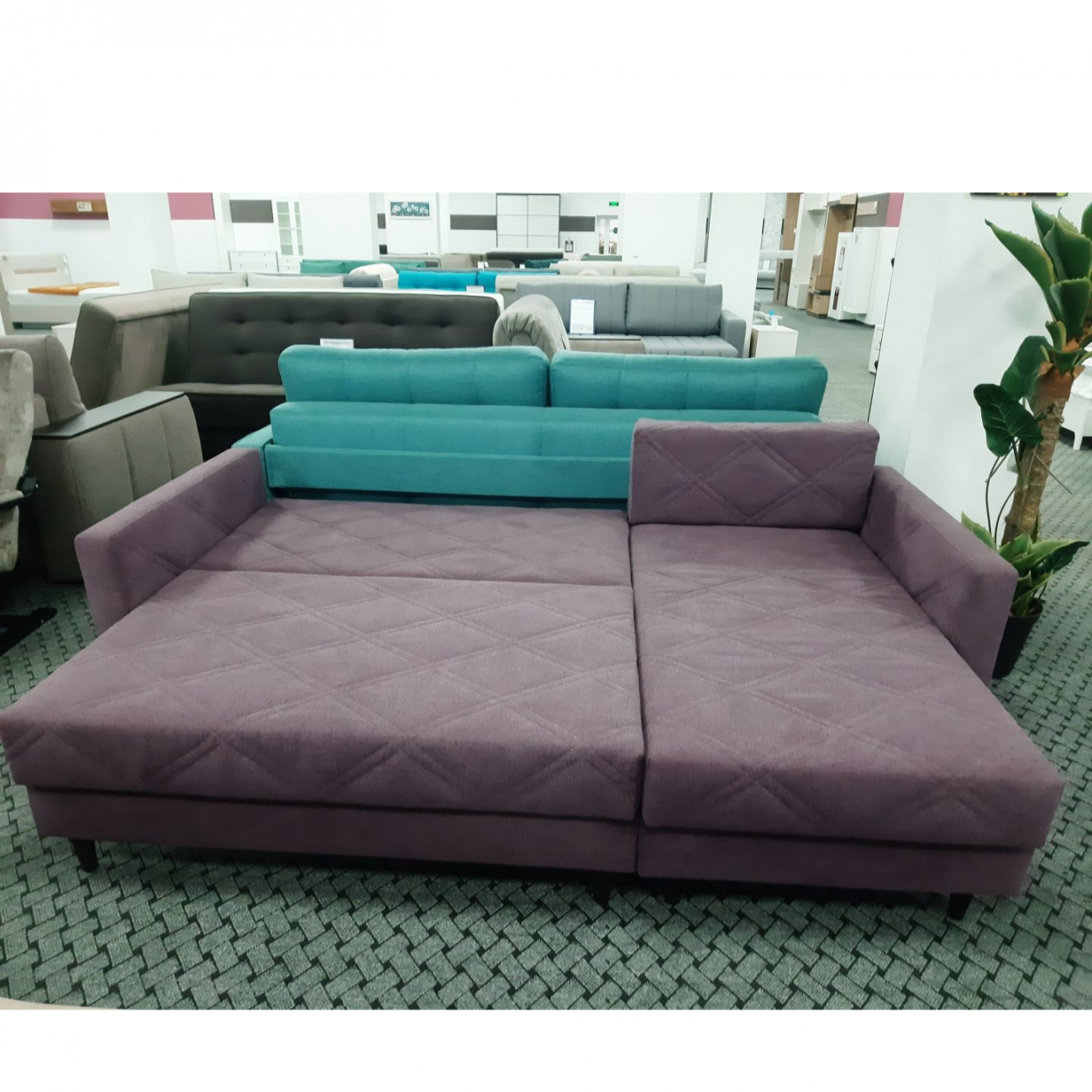 Диван угловой Лондон цвет Лиловый,6