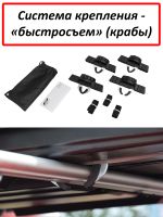 Автомобильный бокс на крышу Nobu Drive, 430 литров, черный глянец (БЫСТРОСЪЁМ)